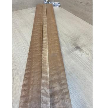 Сапели Волнистый заготовка грифа электрогитары Радиал АА Волна ААА 28х(48-18-48)х715 мм - из 3х частей-7