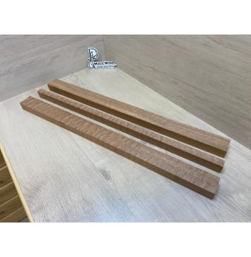 Сапели Волнистый заготовка грифа электрогитары Радиал АА Волна ААА 28х(48-18-48)х715 мм - из 3х частей-11