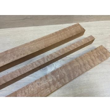 Сапели Волнистый заготовка грифа электрогитары Радиал АА Волна ААА 28х(48-18-48)х715 мм - из 3х частей-13