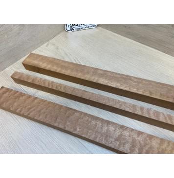 Сапели Волнистый заготовка грифа электрогитары Радиал АА Волна ААА 28х(48-18-48)х715 мм - из 3х частей-12