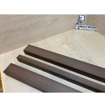 Венге заготовка грифа электрогитары Радиал ААА 29х(44-20-44)х665 мм - из 3х частей-11