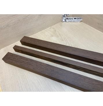 Венге заготовка грифа электрогитары Радиал АА 29х(42-19-42)х690 мм - из 3х частей-4