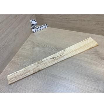 Клён Американский Волнистый заготовка накладки для электрогитары Радиал А Волна ААА 9х78-50х570 мм-1