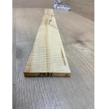 Клён Американский Волнистый заготовка накладки для электрогитары Радиал А Волна ААА 9х78-50х570 мм-2