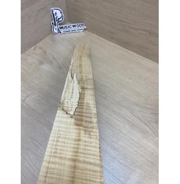 Клён Американский Волнистый заготовка накладки для электрогитары Радиал А Волна ААА 9х78-50х570 мм-10