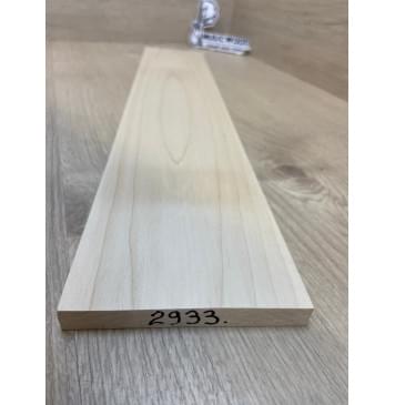 Клён Белый заготовка накладки для электрогитары Тангент АА 12х109-104х550 мм-1