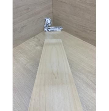 Клён Белый заготовка накладки для электрогитары Тангент АА 12х109-104х550 мм-3