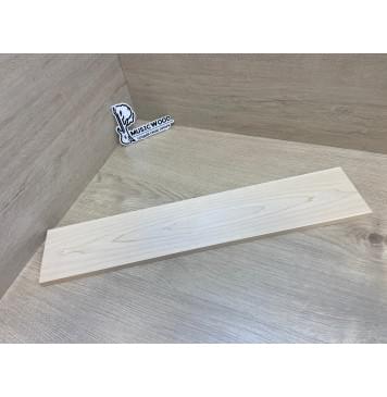 Клён Белый заготовка накладки для электрогитары Тангент АА 13х109-104х550 мм-0