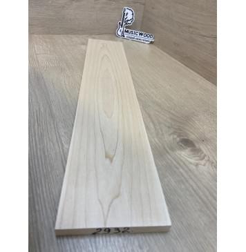 Клён Белый заготовка накладки для электрогитары Тангент АА 13х109-104х550 мм-2