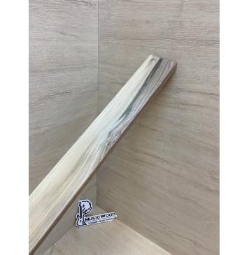 Орех Американский Заболонь заготовка накладки для электрогитары Смешанный А 11.5х63-58х580 мм-3