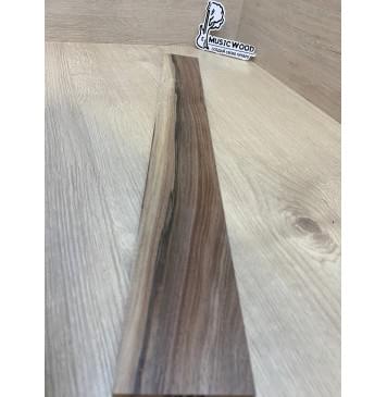 Орех Американский Заболонь заготовка накладки для электрогитары Смешанный ААА 9.5х80-65х580 мм-3