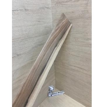 Орех Американский Заболонь заготовка накладки для электрогитары Смешанный ААА 9.5х80-65х580 мм-6