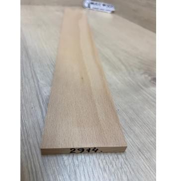 Бук заготовка накладки для электрогитары Тангент АА 9х72х545 мм-1