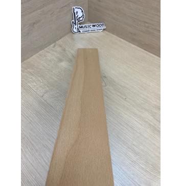 Бук заготовка накладки для электрогитары Тангент АА 9х72х545 мм-4