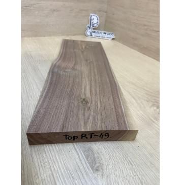 Орех Американский Заболонь заготовка на топ для Тревел гитары Тангент А 23х150х420 мм (1 шт под распил) Уценка-сучки-1