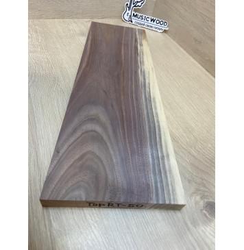 Орех Американский Заболонь заготовка на топ для Тревел гитары Смешанный АА 19х155-140х440 мм (1 шт под распил) АКЦИЯ-2