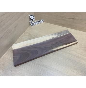 Орех Американский Заболонь заготовка на топ для Тревел гитары Смешанный АА 19х155-140х440 мм (1 шт под распил) АКЦИЯ-6