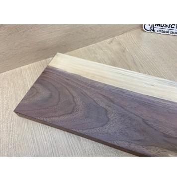 Орех Американский Заболонь заготовка на топ для Тревел гитары Смешанный АА 19х155-140х440 мм (1 шт под распил) АКЦИЯ-3