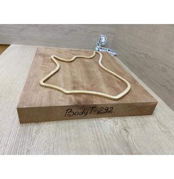 Окуме (Габон) заготовка корпуса для Тревел гитары Радиал ААА 44х335х400 мм (Массив)-3