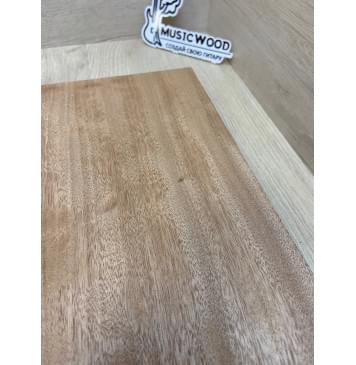 Окуме (Габон) заготовка корпуса для Тревел гитары Радиал ААА 44х335х400 мм (Массив)-4