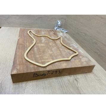 Окуме (Габон) заготовка корпуса для Тревел гитары Радиал АА 45.5х335х430 мм (Массив)-2