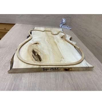 Клён Американский Spalted заготовка на топ под заливку Смешанный А 23х325-255х505 мм (цельный) АКЦИЯ-5