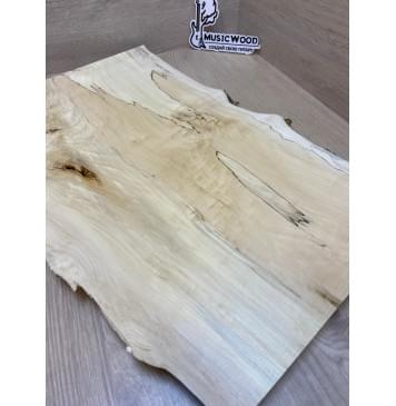 Клён Американский Spalted заготовка на топ под заливку Смешанный А 23х325-255х505 мм (цельный) АКЦИЯ-11