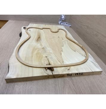 Клён Американский Spalted заготовка на топ под заливку Тангент А 18х350-300х535 мм (цельный) АКЦИЯ-3