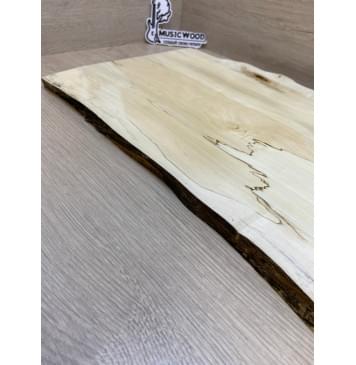 Клён Американский Spalted заготовка на топ под заливку Тангент А 18х350-300х535 мм (цельный) АКЦИЯ-9
