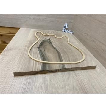 Орех Грецкий заготовка на топ Тангент А 20х400х600-510 мм - (цельный)-3