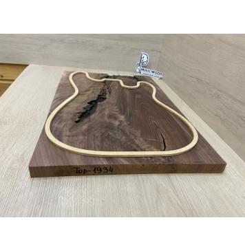 Орех Американский заготовка на топ под заливку Смешанный АА 24х354-348х515-500 мм - (цельный) АКЦИЯ-2