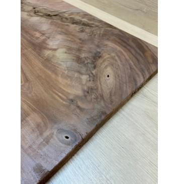 Орех Американский заготовка на топ под заливку Смешанный АА 24х354-348х515-500 мм - (цельный) АКЦИЯ-4