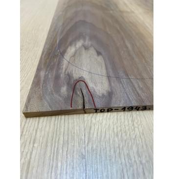 Орех Американский Заболонь заготовка на топ Тангент АА 7х180-175х495 мм - 2 шт (книжкой) АКЦИЯ-2