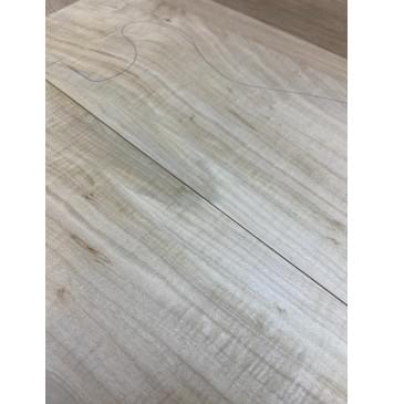 Клён Американский Волнистый заготовка на топ Смешанный АА Волна АА 25х175х540-530 мм - 2шт.(книжкой)-6