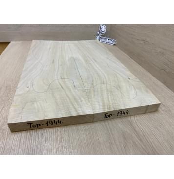 Клён Американский Волнистый заготовка на топ Смешанный АА Волна АА 25х175х540-530 мм - 2шт.(книжкой)-5