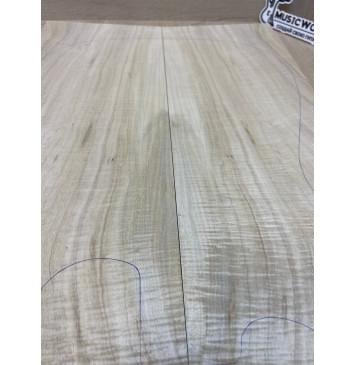 Клён Американский Волнистый заготовка на топ Смешанный АА Волна АА 25х175х540-530 мм - 2шт.(книжкой)-9