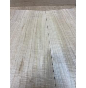 Клён Американский Волнистый заготовка на топ Смешанный АА Волна АА 25х175х540-530 мм - 2шт.(книжкой)-10