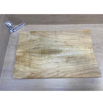 Клён Американский Волнистый заготовка на топ Смешанный АА Волна АА 25х175х540-530 мм - 2шт.(книжкой)-0