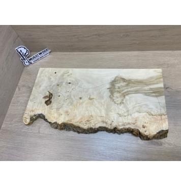 Клён Американский Каповый заготовка на топ под заливку Смешанный АА Кап ААА 25х230-205х495 мм - (1шт. под распил)-2