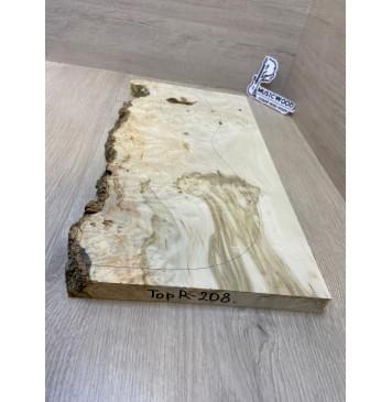 Клён Американский Каповый заготовка на топ под заливку Смешанный АА Кап ААА 25х230-205х495 мм - (1шт. под распил)-3