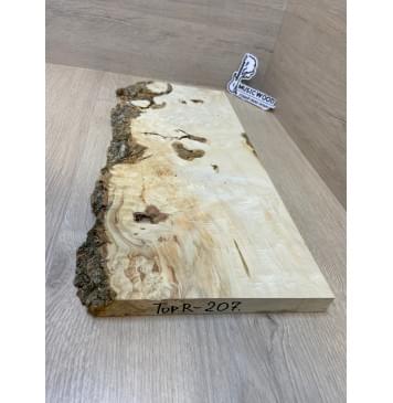 Клён Американский Каповый заготовка на топ под заливку Смешанный А Кап ААА 23.5х215-170х515 мм - (1шт. под распил)-3