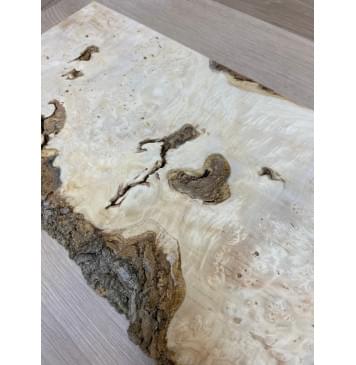 Клён Американский Каповый заготовка на топ под заливку Смешанный А Кап ААА 23.5х215-170х515 мм - (1шт. под распил)-5