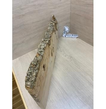 Клён Американский Каповый заготовка на топ под заливку Смешанный А Кап ААА 23.5х215-170х515 мм - (1шт. под распил)-9