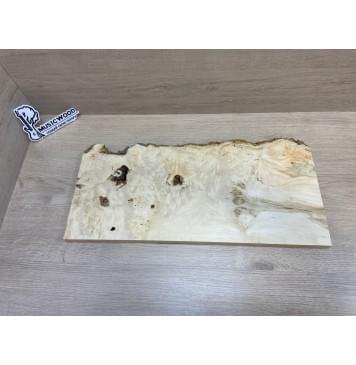 Клён Американский Каповый заготовка на топ под заливку Смешанный А Кап ААА 23.5х215-170х515 мм - (1шт. под распил)-13