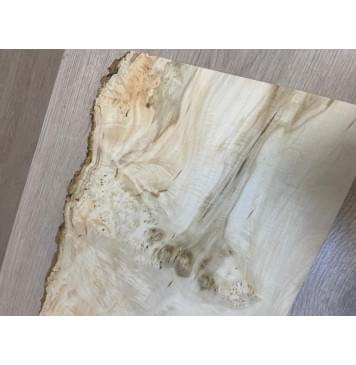 Клён Американский Каповый заготовка на топ под заливку Смешанный А Кап ААА 23.5х215-170х515 мм - (1шт. под распил)-10