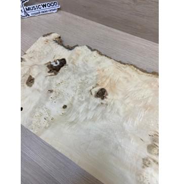 Клён Американский Каповый заготовка на топ под заливку Смешанный А Кап ААА 23.5х215-170х515 мм - (1шт. под распил)-12