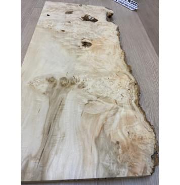 Клён Американский Каповый заготовка на топ под заливку Смешанный А Кап ААА 23.5х215-170х515 мм - (1шт. под распил)-11