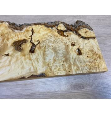 Клён Американский Каповый заготовка на топ под заливку Смешанный А Кап ААА 23.5х215-170х515 мм - (1шт. под распил)-20