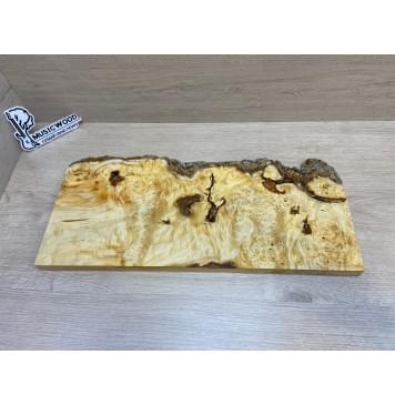 Клён Американский Каповый заготовка на топ под заливку Смешанный А Кап ААА 23.5х215-170х515 мм - (1шт. под распил)-23