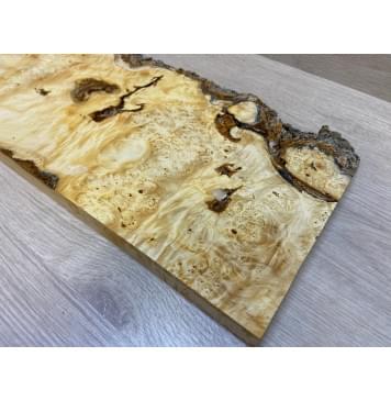 Клён Американский Каповый заготовка на топ под заливку Смешанный А Кап ААА 23.5х215-170х515 мм - (1шт. под распил)-22